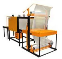 Термоусадочная машина для упаковки бухт кабелей в термоусадочную пленку